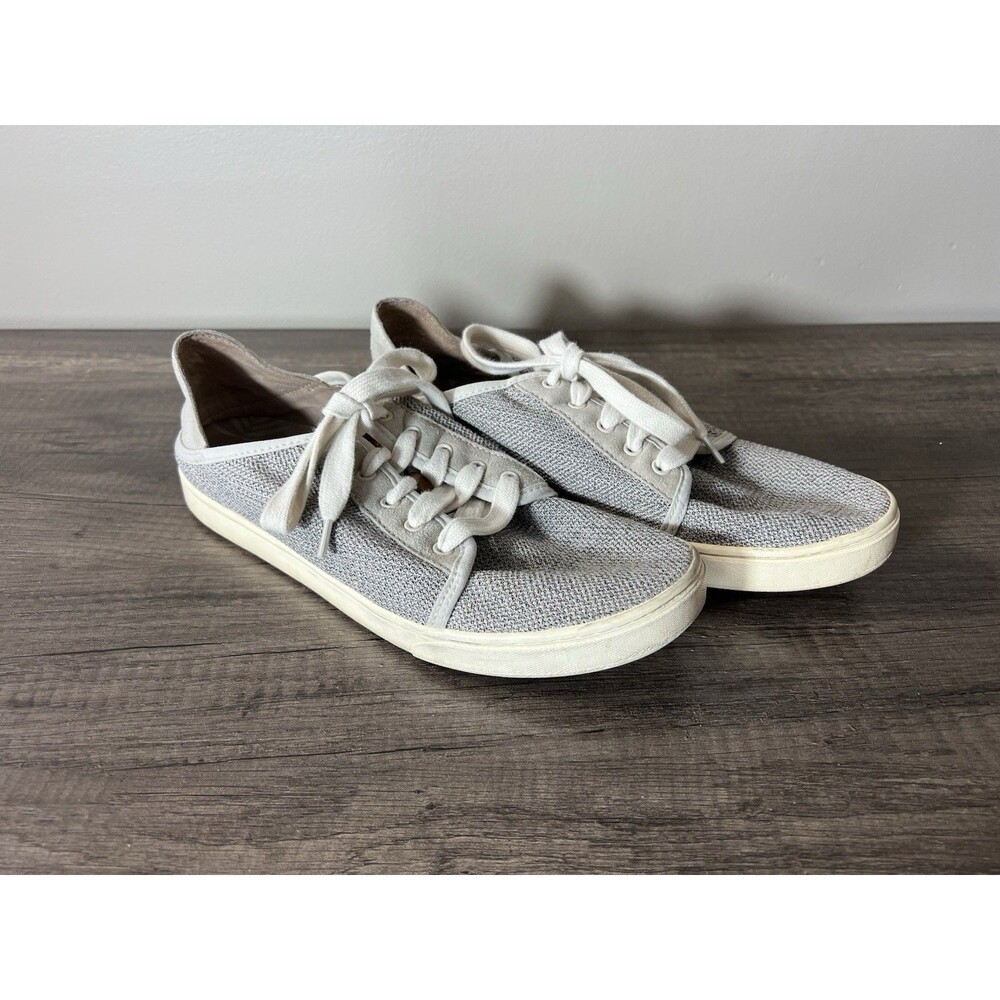 OluKai Pehuea Li Gray Mesh Sneaker Shoes US Womens 10 EUR 40
